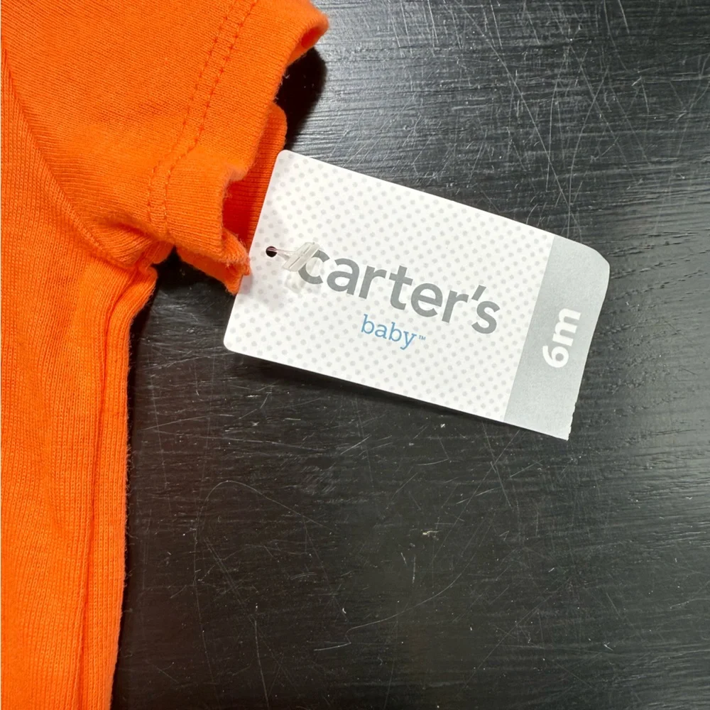 Carter's |  Vibrant Orange Baby Onesie | 6M